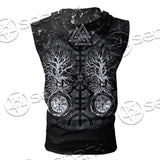 Viking Symbol Tree Of Life SED-0660 Zip Sleeveless Hoodie