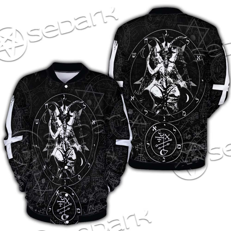 Baphomet Cross Inverted SED-0661 Button Jacket