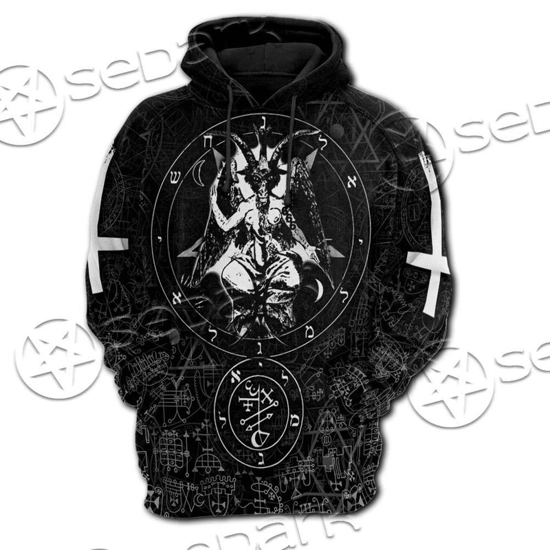 Baphomet Cross Inverted SED-0661 Hoodie & Zip Hoodie Raglan