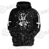 Baphomet Cross Inverted SED-0661 Hoodie & Zip Hoodie Raglan