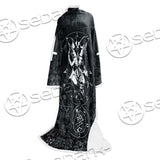 Baphomet Cross Inverted SED-0661 Sleeved Blanket