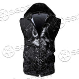 Baphomet Cross Inverted SED-0661 Zip Sleeveless Hoodie