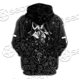 Baphomet Cross Inverted SED-0661 Hoodie & Zip Hoodie Raglan