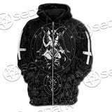 Baphomet Cross Inverted SED-0661 Hoodie & Zip Hoodie Raglan