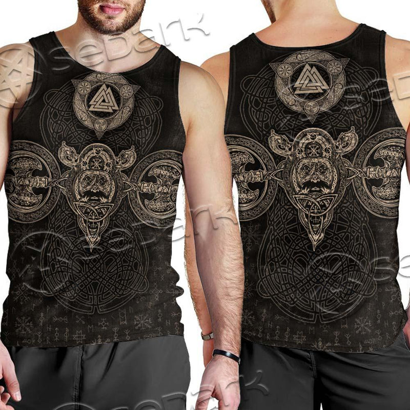 Fenrir Norse Mythology SED-0662 Men Tank-tops