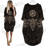 Fenrir Norse Mythology SED-0662 Batwing Pocket Dress