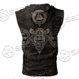 Fenrir Norse Mythology SED-0662 Zip Sleeveless Hoodie