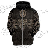 Fenrir Norse Mythology SED-0662 Hoodie & Zip Hoodie Raglan