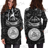 Viking Symbols Tree Of Life SED-0663 Hoodie Dress