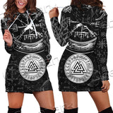 Viking Symbols Tree Of Life SED-0663 Hoodie Dress