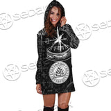 Viking Symbols Tree Of Life SED-0663 Hoodie Dress