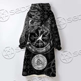 Viking Symbols Tree Of Life SED-0663 Oversized Sherpa Blanket Hoodie