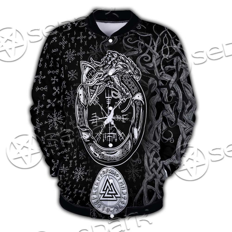 Viking Symbols Tree Of Life SED-0663 Button Jacket