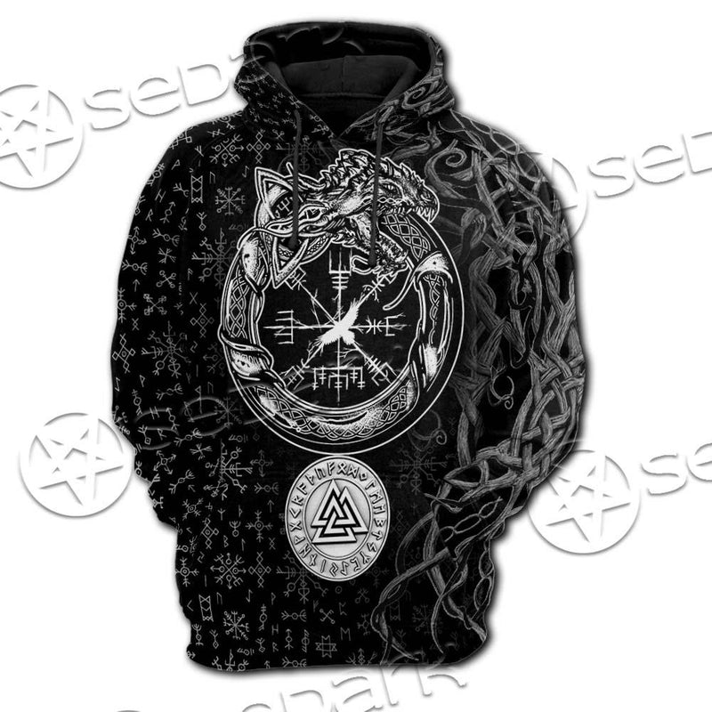 Viking Symbols Tree Of Life SED-0663 Hoodie & Zip Hoodie Raglan