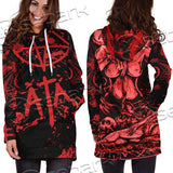 Red Satanic SED-0664 Hoodie Dress