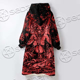 Red Satanic SED-0664 Oversized Sherpa Blanket Hoodie