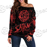 Red Satanic SED-0664 Off Shoulder Sweaters