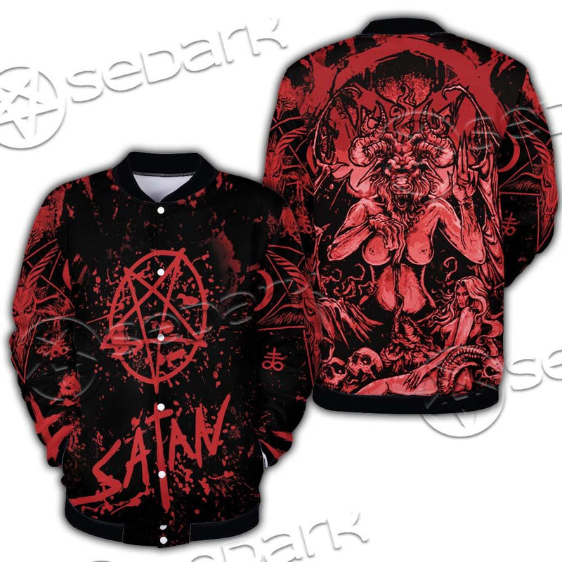 Red Satanic SED-0664 Button Jacket