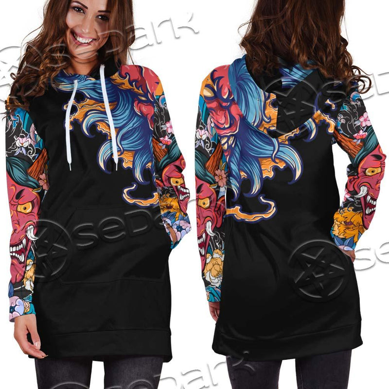 Demon Satanic Blossom SED-0669 Hoodie Dress