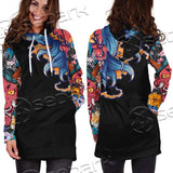 Demon Satanic Blossom SED-0669 Hoodie Dress