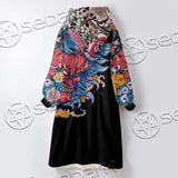 Demon Satanic Blossom SED-0669 Oversized Sherpa Blanket Hoodie