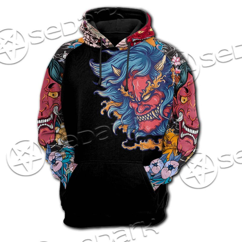Demon Satanic Blossom SED-0669 Hoodie & Zip Hoodie Raglan