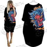 Demon Satanic Blossom SED-0669 Batwing Pocket Dress