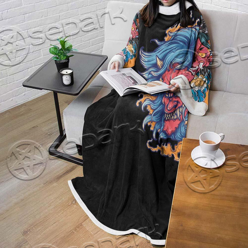 Demon Satanic Blossom SED-0669 Sleeved Blanket