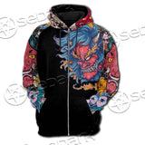 Demon Satanic Blossom SED-0669 Hoodie & Zip Hoodie Raglan