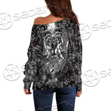 Demon Baphomet Symbol SED-0670 Off Shoulder Sweaters