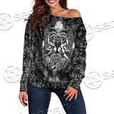 Demon Baphomet Symbol SED-0670 Off Shoulder Sweaters