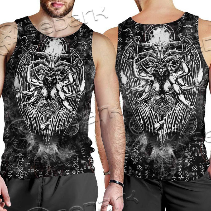 Demon Baphomet Symbol SED-0670 Men Tank-tops
