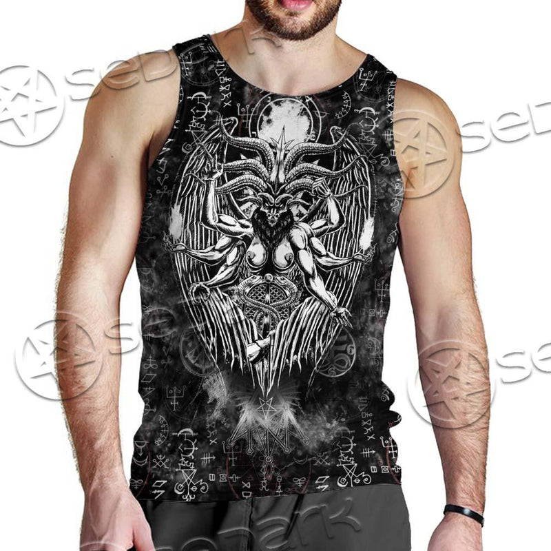 Demon Baphomet Symbol SED-0670 Men Tank-tops
