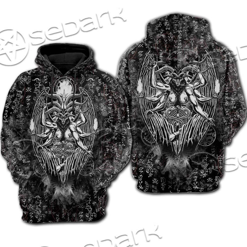 Demon Baphomet Symbol SED-0670 Hoodie & Zip Hoodie Raglan