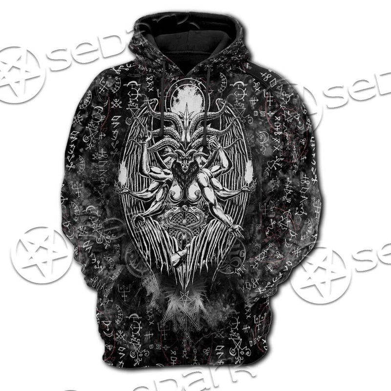 Demon Baphomet Symbol SED-0670 Hoodie & Zip Hoodie Raglan