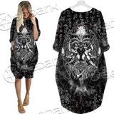 Demon Baphomet Symbol SED-0670 Batwing Pocket Dress