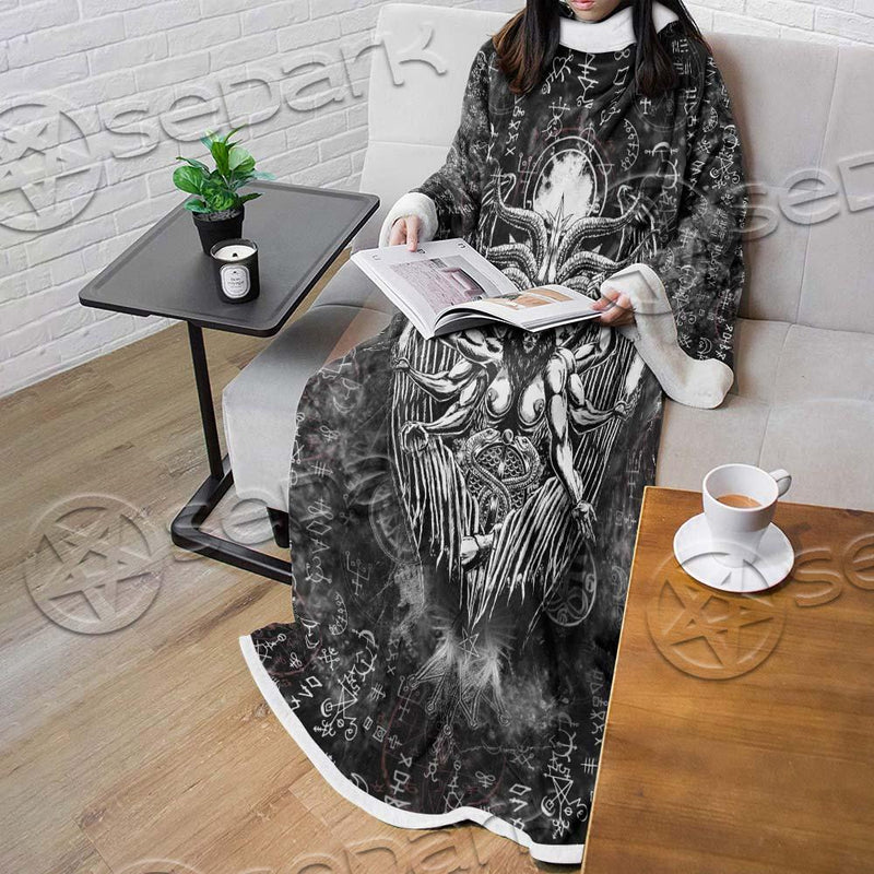 Demon Baphomet Symbol SED-0670 Sleeved Blanket