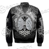 Fenrir And Thor Hammer Norse Mythology SED-0671 Jacket