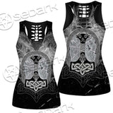 Fenrir And Thor Hammer Norse Mythology SED-0671 Women Tank Top