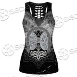 Fenrir And Thor Hammer Norse Mythology SED-0671 Women Tank Top