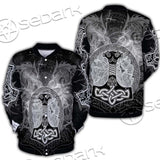 Fenrir And Thor Hammer Norse Mythology SED-0671 Button Jacket