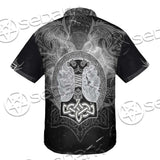 Fenrir And Thor Hammer Norse Mythology SED-0671 Shirt Allover