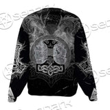 Fenrir And Thor Hammer Norse Mythology SED-0671 Unisex Sweatshirt