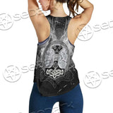 Fenrir And Thor Hammer Norse Mythology SED-0671 Women Tank Top