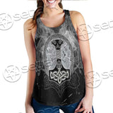 Fenrir And Thor Hammer Norse Mythology SED-0671 Women Tank Top