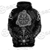 Vegvisir Viking Compass SED-0672 Hoodie & Zip Hoodie Raglan