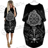 Vegvisir Viking Compass SED-0672 Batwing Pocket Dress