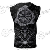 Vegvisir Viking Compass SED-0672 Zip Sleeveless Hoodie