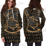 Viking Runes Fennrir SED-0673 Hoodie Dress