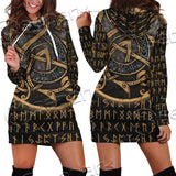 Viking Runes Fennrir SED-0673 Hoodie Dress